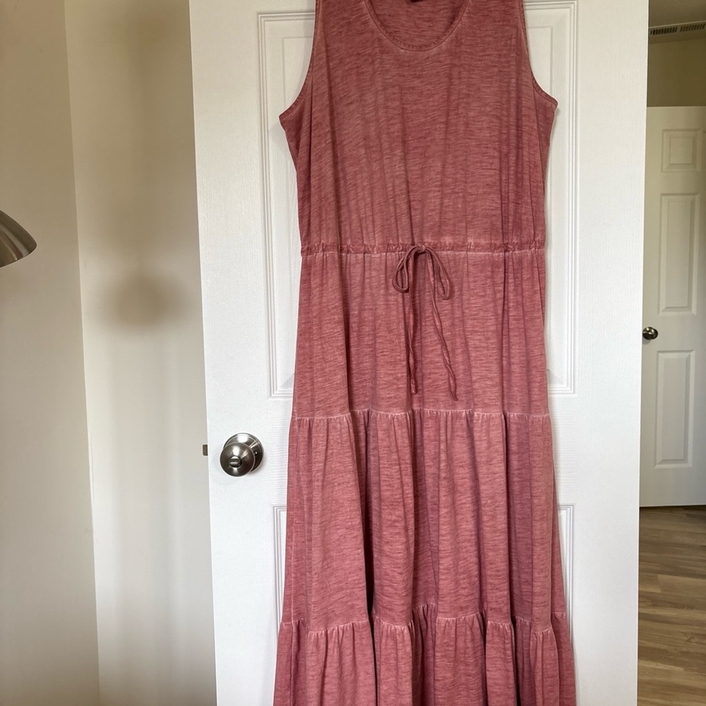 Falls Creek Sleeveless Pink Maxi Dress